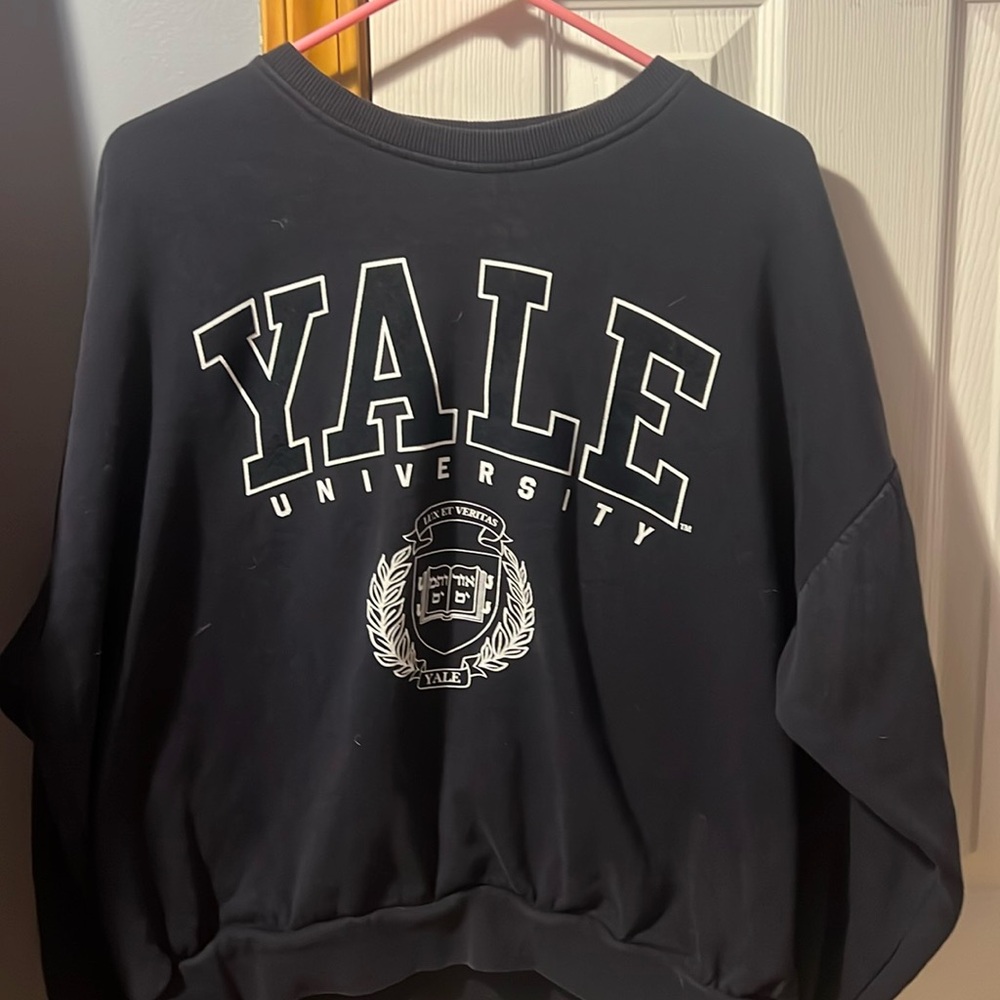 Navy Yale Oversized Sweatshirt